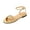 Gold, variant on HTHLVMD Women Metallic Gold Multi-Strap Sandals, Ankle Wrap Flat Casual Shoes, Women's Strappy Flat Sandals Summer Lace Up Open Toe Comfortable Slip-On Ankle Strap Sandals, Gold 5.5