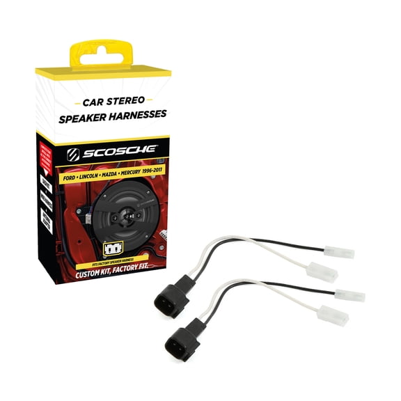 Scosche SHFD03B Wire Harness Adapter Compatible with Select 1996-11 Ford, Lincoln, Mazda & Mercury