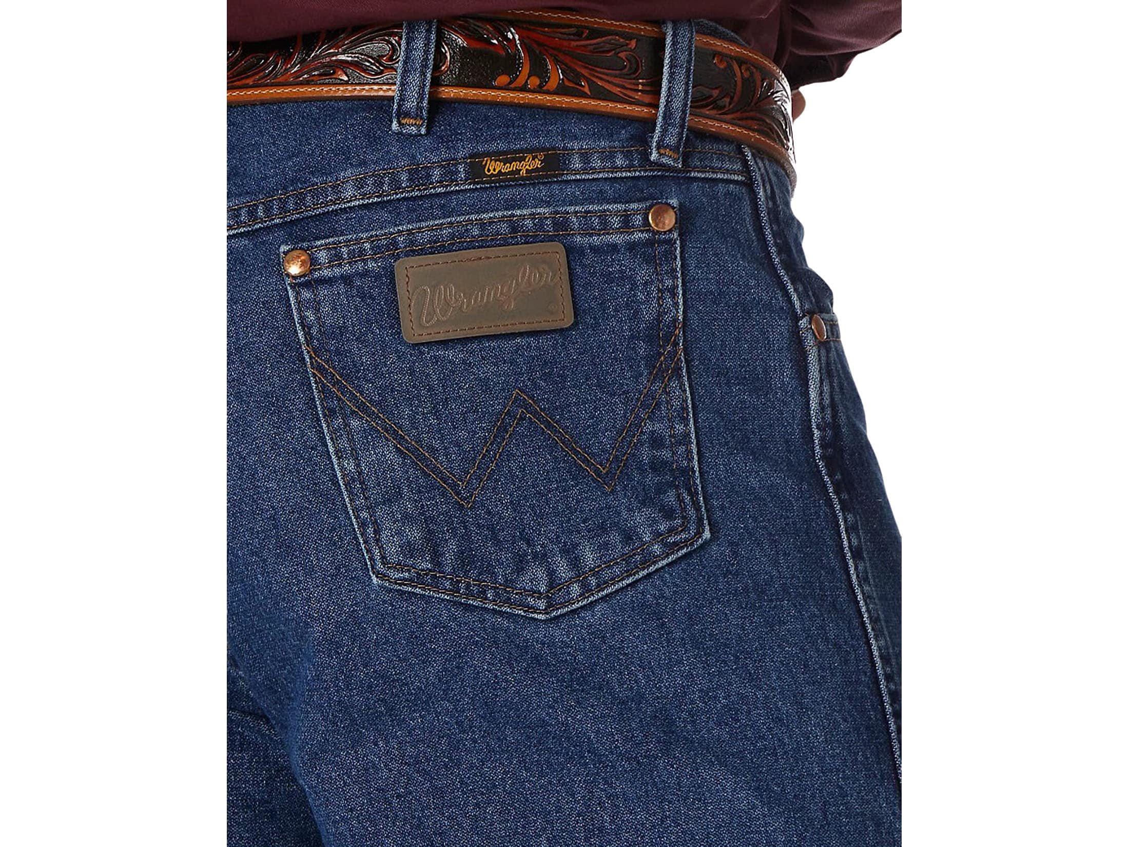 Wrangler Herren Cowboy Cut Jeans – Original Fit, Stonewashed, 100% Baumwolle