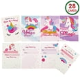 thumbnail image 2 of Joyfy 28 Packs Valentines Day Cards with Unicorn Bracelets for Kids, Valentines School Classroom Exchange Cards, Valentines Party Favors, 2 of 8