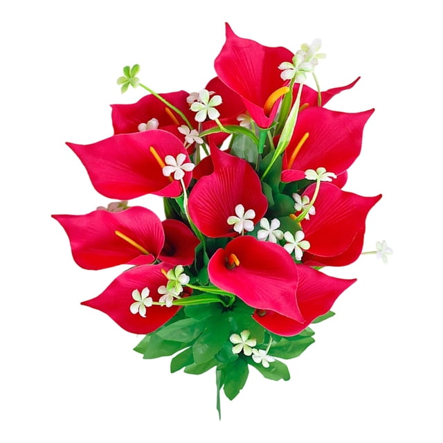 Flores artificiales de seda para decoración del hogar, oficina, arreglos de mesa para bodas, nenúfares artificiales realistas con centros de mesa florales flexibles y realistas para