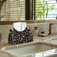 thumbnail image 5 of ZUXONGSY Mushroom Butterfly Tissue Box Covers Modern PU Leather Tissue Holder with Buckle Rectangular Tissue Box Cover Easy to Install Napkin Tissue Box for Home Bathroom Car, 5 of 7