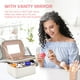 thumbnail image 3 of Bolsa de maquillaje HXLGMD grande con espejo de doble capa impermeable, 3 of 7