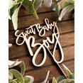 thumbnail image 1 of Decoración de tarta Snvpnyd de madera con forma de «Sweet Baby Boy» para baby shower, 1 of 6