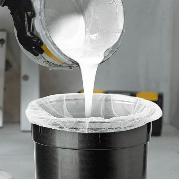 12 Pack 5 Gallon Paint Strainer Bags, Fine Mesh Filters Bag Elastic Top Opening Strainer Bag for Use with Paint Sprayers