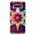 thumbnail image 1 of MUNDAZE LG Stylo 6 Shockproof Clear Hybrid Protective Phone Case Mandala Geometry Abstract Star Pattern Cover, 1 of 6