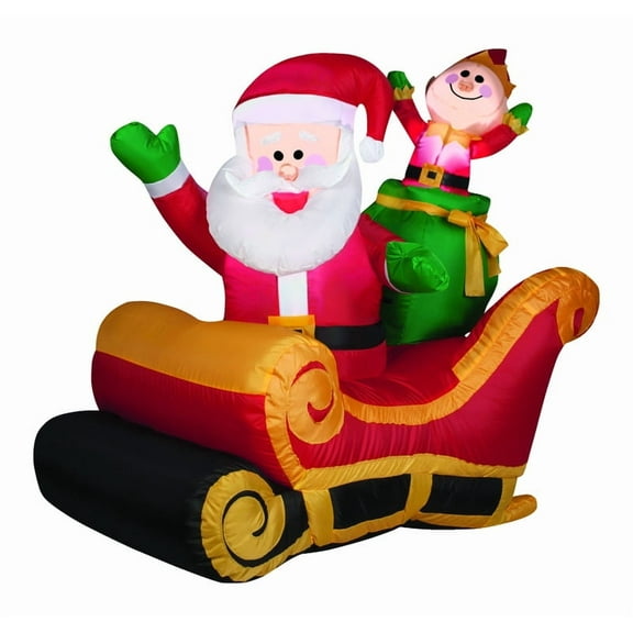 Gemmy Inflatables Santa with Sleigh