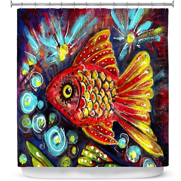 Shower Curtains 70" x 73" from DiaNoche Designs by Ann-Marie Cheung - Bubbles