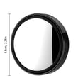 thumbnail image 3 of RuiJiao 2 pcs Blind Spot Mirrors, 2.8" Round HD Glass Convex 360° Wide Angle Side Rear View Mirror for Cars SUV and Trucks, Chrome, Pack of 2, 3 of 3