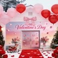 thumbnail image 4 of Valentine's Day Garage Door Decorations 6.8x15.7 ft - Large Holiday Yard Sign Photo Background for Bridal Shower Wedding Anniversary Outdoor Indoor Party Supplies & Home Decor, 4 of 5
