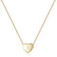 thumbnail image 1 of HAHDAXIA Collier Ras du Cou avec Pendentif Cœur Initiale en Argent Sterling 925 pour Femmes, 1 of 7