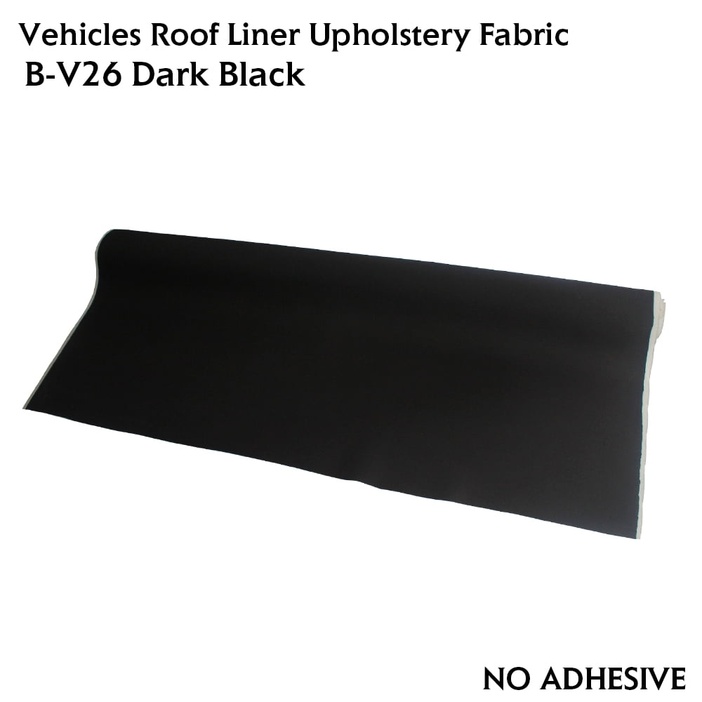 Automotive Roof Upholstery Headliner Fabric Craft Foam Backing Black 12