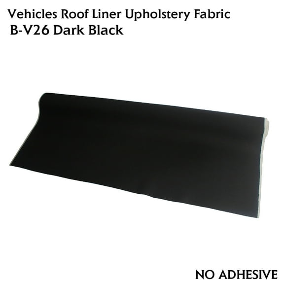 Automotive Roof Upholstery Headliner Fabric Craft Foam Backing Black 12 in x 60 in