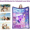 thumbnail image 3 of Volleyball Gifts for Teen Girls, Volleyball Stuff Volleyball Blanket for Girls, Gifts for Volleyball Lovers, Volleyball Blanket Birthday Gifts for Girls Christmas, Holiday, Thanksgiving Gift, 3 of 7