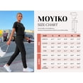 thumbnail image 7 of MOYIKO 2 Piece Sets for Women Summer Outfits Fashion Lounge Sets Crew Neck Tops Long Pants Tracksuit Vacation Travel Outfits, 7 of 7