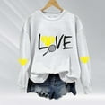 thumbnail image 5 of Yoodem Sweatshirt for Women Crewneck Sweatshirts Women's Love Tennis Casual Hoodie Long Sleeve Sweatshirts Soft Printed Shirts Women's Winter Sweatshirt Tops Womens Sweatshirt White XXL, 5 of 6