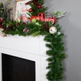 thumbnail image 3 of Northlight 9' x 10" Prelit Oak Creek Pine Green Artificial Christmas Garland - Multi Lights, 3 of 6