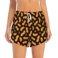 thumbnail image 4 of Lsque Peanuts5 Printed Women's Running Shorts with Liner Pockets,Elastic Quick Dry Workout Athletic Gym Yoga Shorts,Womens High Waist Shorts-X-Large, 4 of 9