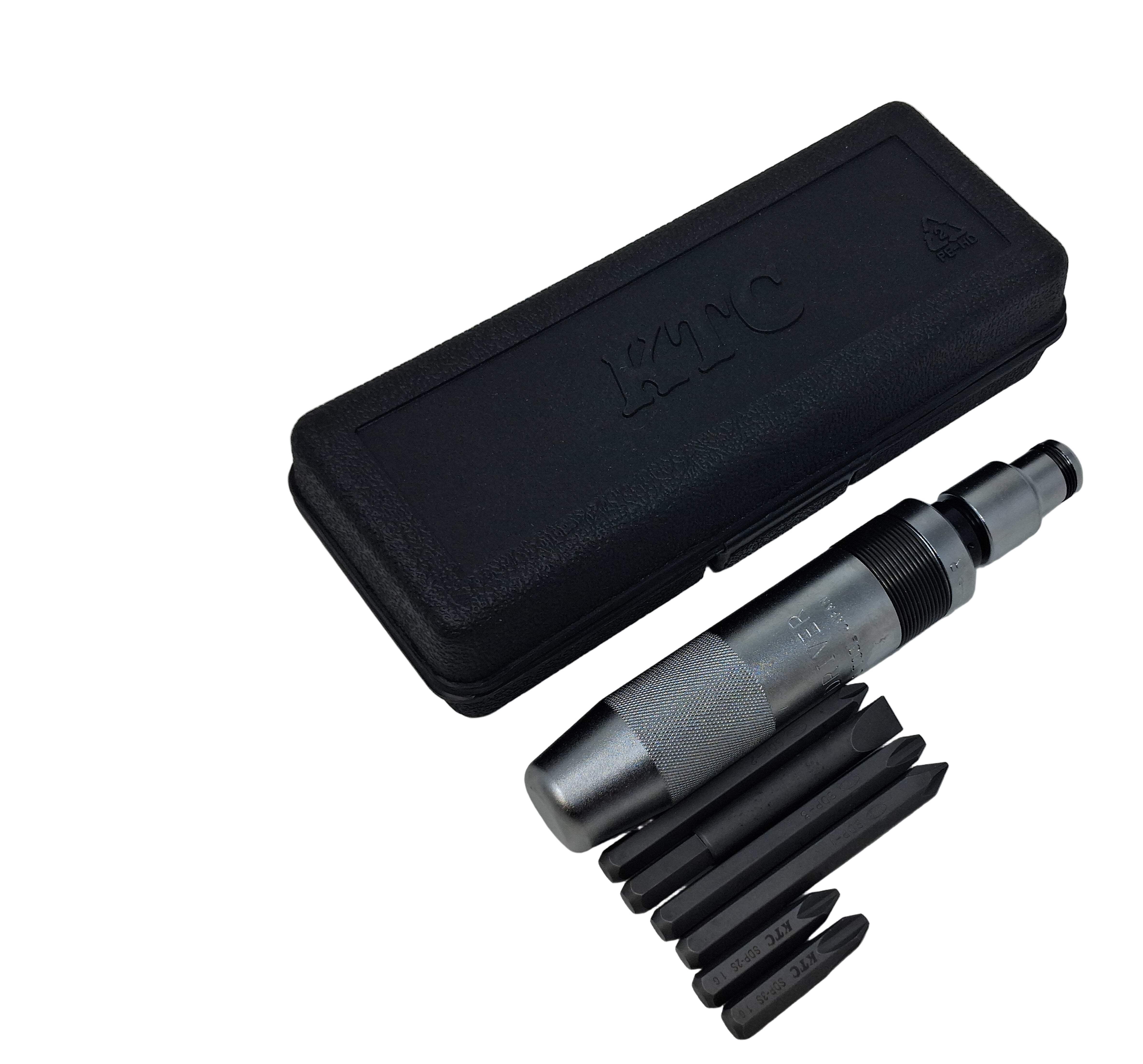 JIS (Japanese Industrial StandardManual Impact Driver 8-Piece Set Made in Japan Cross Bits JIS 1 2 3, Flat 1 1.6 1.8, 8mm Bit Adapter, Plastic Case 0159-112