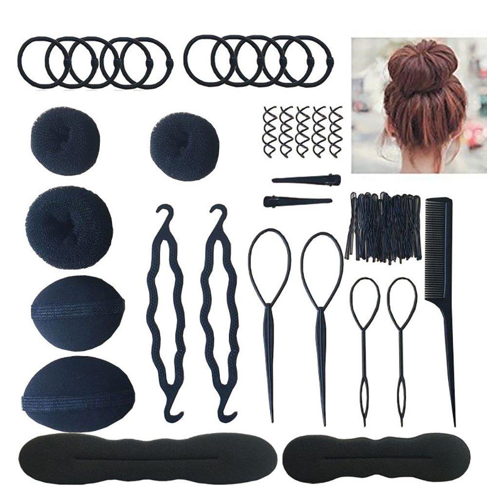 Hair Accessories Hair Styling Set Kit For Women Topsy Tail Hair Tools