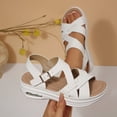 thumbnail image 5 of Pennysue Women Air Cushioned Walking Sandals Comfortable Ankle Strap Support Casual Daily Dress Sandals Platform Shoes, 5 of 7