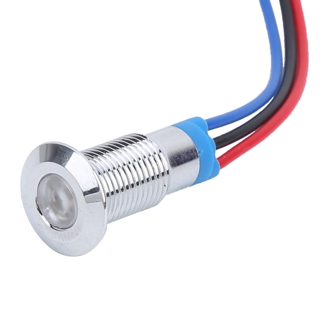 Indicator Light, Metal Indicator Light 4 Set LED Indicator Light Waterproof Industrial Control Components For Equipment For Car Modification