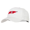 thumbnail image 2 of Tennessee State Flag Map Embroidered Solid Cotton Pro Cap - White OSFM, 2 of 5