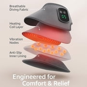 Rejuvacare Foot Massager, Foot Renew Triple Method Massager for Neuropathy, Cordless Electric Foot and Ankle Massager with 3 Vibration Modes and 5 Heat Levels