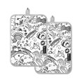 thumbnail image 7 of Yayeee Pot Holders Kitchen Heat Resistant with Pocket 7"x9.8" Cotton Oven Cooking Hot Pads, Rainbows Clouds, 7 of 7