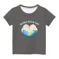 thumbnail image 3 of Avrntaa Ita Good Day to Read Shirt for 3-14 Years Kids - Toddler Baby Boy Girl Round Neck Short Sleeve Tees, 3 of 4