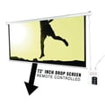 thumbnail image 2 of Pyle 72" Portable Motorized Matte White Projector Screen Automatic Projection Display W/ Wall Mount, 2 of 6