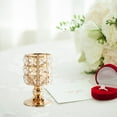thumbnail image 3 of Candelabro de cristal moderno dorado S Sunnimix palitos de vela, 3 of 7