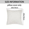 thumbnail image 5 of REGALWOVEN Set of 2 Shaggy Plush Throw Pillow Covers Couch Pillow Covers for Home Beige-1 18" x 18", 5 of 6