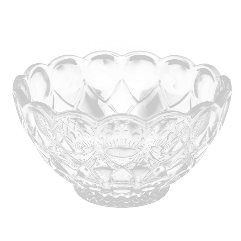 SHOWERORO 1pc And Basin Dessert Plates Glass Microwavable Mixing Bowls  Mixing Glass Large Mixing Bowls Pasta Bowls Glass Salad Serving Bowls  Cereal