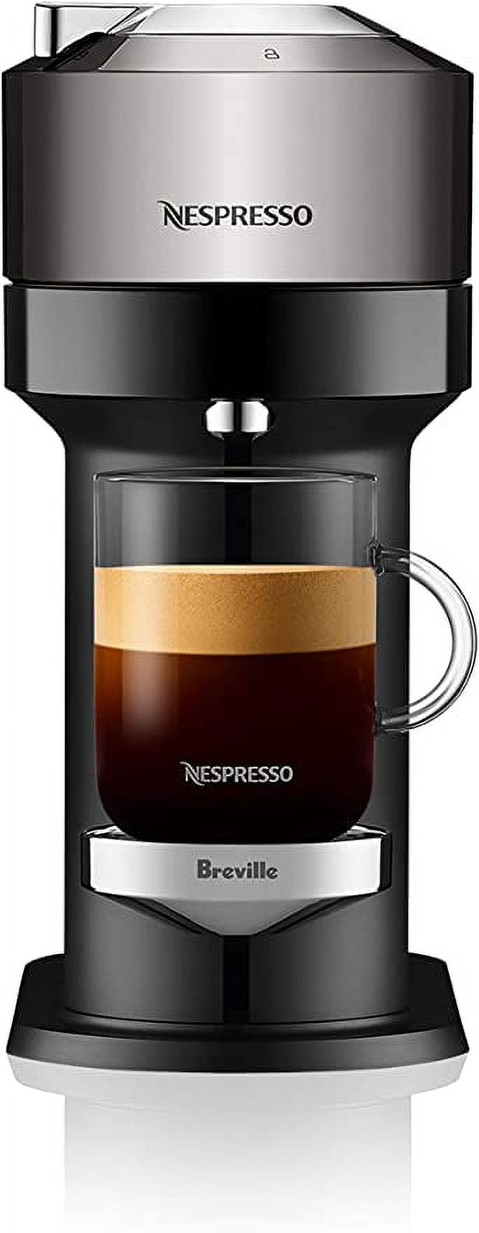 Nespresso Vertuo Next Deluxe Coffee and Espresso Machine by Breville, Dark  Chrome with Aeroccino Milk Frother - Macy's