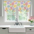thumbnail image 4 of Easter Eggs Balloon Curtains for Windows, Bedroom Curtains 54 Inch Length, Spring Colorful Pastoral Love Beige Tie Up Curtains Panels Thermal Insulated Bathroom Curtains Window 42"x54", 4 of 8