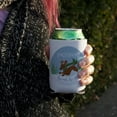 thumbnail image 3 of Dachshund Dashing Through the Snow Winter Christmas Can Cooler - Drink Sleeve Hugger Collapsible Insulator - Beverage Insulated Holder, 3 of 3