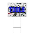thumbnail image 1 of Tools (18" x 24") Yard Sign, Includes Metal Step Stake, 1 of 6