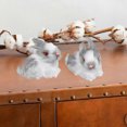 thumbnail image 3 of CIMAXIC Easter 4pcs Lifelike Hairy Bunny Model Simulate Rabbit Miniature Bunny Toy Kids Birthday Gift Mini Rabbit Ornament Desktop Decorative Accessory Props for Easter(Random Color), 3 of 5