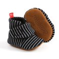 thumbnail image 6 of Juebong Infant Baby Cozy Booties Newborn Boy Girl Stay On Slipper Fall Winter Gripper Non-Slip Crib Shoes Black,13, 6 of 7