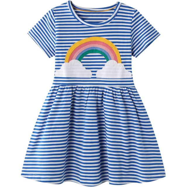 Codkkre Robes pour Filles Robes d'Été pour Tout-Petits Robe d'Été pour Enfants Robe de Fête d'Anniversaire 2-8 Ans