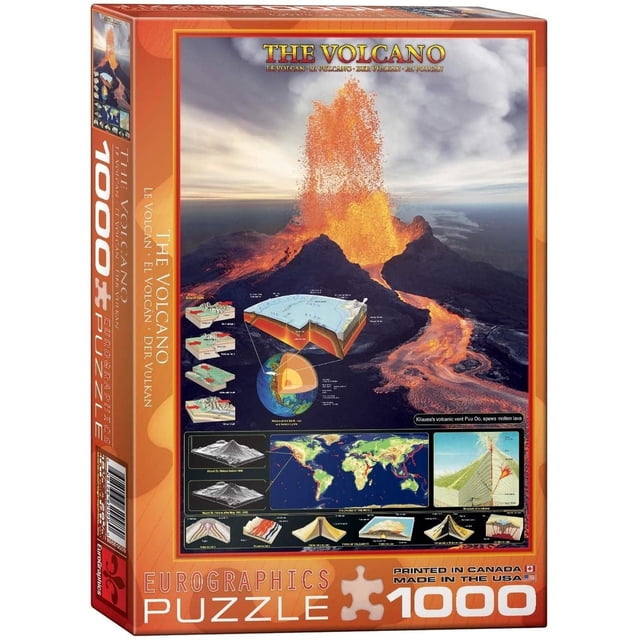 Rompecabezas The Volcano 1000 Piezas Eurographics The volcano