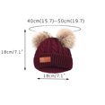 thumbnail image 2 of XMMSWDLA Baby for Girls Cable Knit Winter Hat with Double Hats Sun Hats for Women, 2 of 7