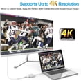 thumbnail image 3 of USB C to HDMI Multiport Adapter,Type C Hub to 4K HDMI with USB 3.0 Port and USB C Charging Port, USB-C to HDMI Adapter for MacBook Air/MacBook Pro/ipad pro/Galaxy S10/S9/Surface Book 2/Go/Pro 7, 3 of 7