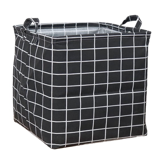 Black Black Storage Basket Gift Shelf Basket Storage Bin Nursery Basket Organizer Box For Room Decor Cotton Linen