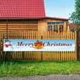 Merry Christmas Banner Decorations Plaid Banner For Indoor Outdoor