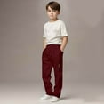 thumbnail image 2 of Boys Cargo Pants Fashion Elastic Waisted Althetic Casual Joggers with Drawstring School Kids Clothes Boys Size 5-14, 2 of 7