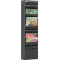 thumbnail image 4 of Safco Products 11-Pocket Steel Magazine Rack, 9.25-Inch ES Widthx36.25-Inch ES Height, Black (4321BL), 4 of 5