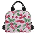 thumbnail image 2 of Yuyamidu Cherry Lunch Box for Teen Girls 12-14 Thermal Lunch Bag for Women Reusable Lunch Tote Bag 9th Grade Portable Cooler Bag with Zipper Pocket and Handle Adjustable Strap, 2 of 7