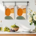 thumbnail image 3 of Boho Geometric Kitchen Towels Set of 4, Middle Century Abstract Leaves Stripes Absorbent Dish Towels for Kitchen, Microfiber Hand Towel, Quick Drying Tea Towel for Cleaning Decorative Dishcloths, 3 of 7